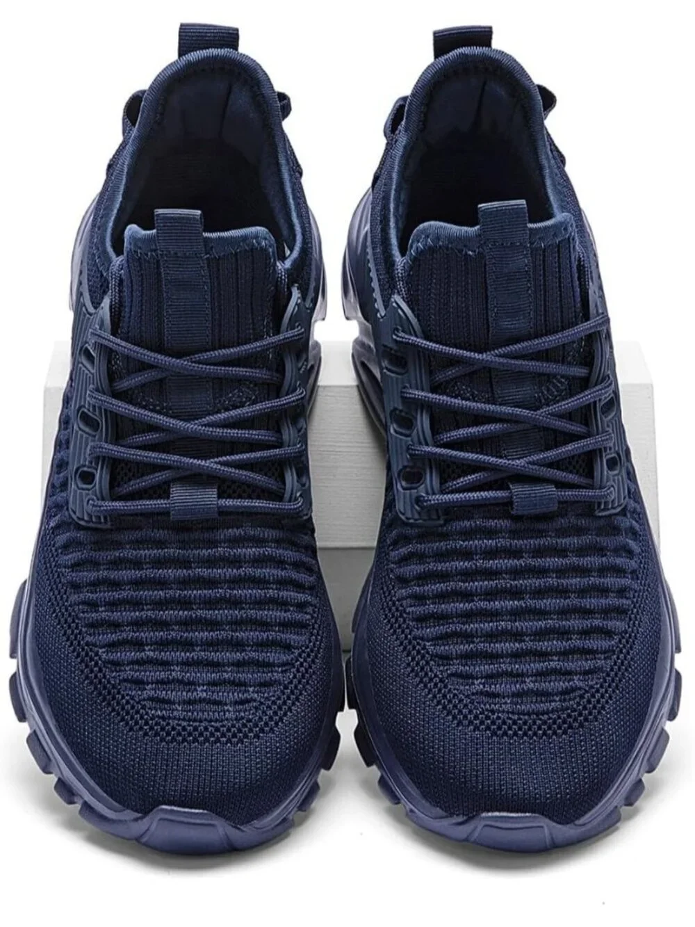 Men's Blue Slip on Walking Shoes Tennis Running Sneakers Lightweight Trainers